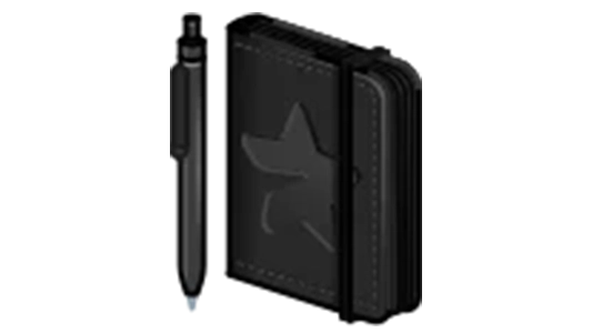 Star Notepad [Matte Black]